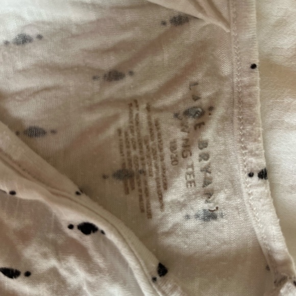 Lane Bryant Women's White And Black Patterned Swing Tee Plus Size, 18/20 - Picture 9 of 9